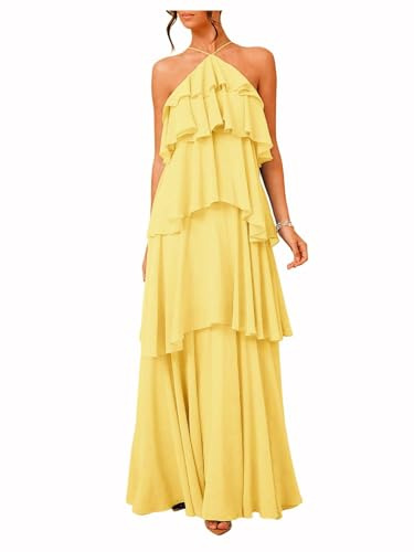 SOLY HUX Women's Wedding Guest Maxi Dress