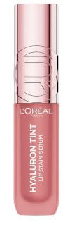 L'Oréal Paris Lip Tint Hyaluron Lip Stain Serum 601 Worth It Medium | With Hyaluronic Acid, Up To 2x More Hydrated Lips, 12-Hour Longwear, Hydrating Lip Tint, Cheek Stain