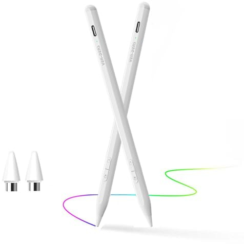 Dual-System Smart Stylus Pen for iPad, Android Tablets, Magnetic USB-C | One-button switching, magnetic attachment, palm rejection, USB-C fast charging for iPad & Android tablets