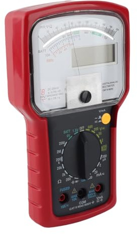 Ghzste KT7030 Multimetro analogico digitale con due display, 8 campi di funzione e 20 aree per la misurazione di tensioni CA/CC e resistenze di corrente