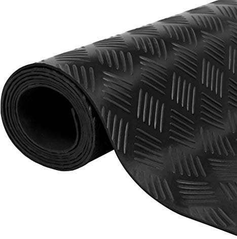 vidaXL Bodenschutzmatte 5x1m Gummi Matte Fallschutzmatte Bautenschutz Fußmatte