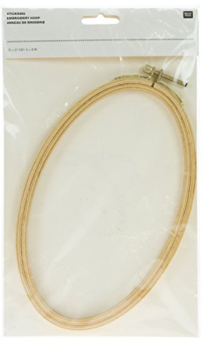 Stickrahmen Stickring oval, 13 x 21 cm