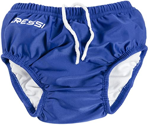 Cressi Babaloo Pannolino, Pannolino Bambino Neonato Morbido da Nuoto Riutilizzabile qualità dal 1946, Solid Blue