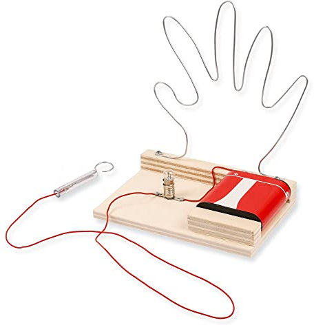 matches21 HOME & HOBBY Geschicklichkeitsspiel Rennstrecke HEIßER DRAHT DIY Holz Bastelset für Kinder ab 9 Jahren Lern-Bausatz
