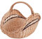 e-wicker24 Alles aus Weide Completa idener Chimenea – Cesta de mimbre, chimenea, naturfarbiger Sauce Cesta para leña, Cesta para leña con asa
