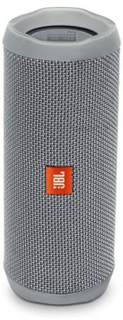 JBL Flip 4 - Enceinte Bluetooth portable robuste - Étanche IPX7 pour piscine & plage - Autonomie 12 hrs - Qualité audio JBL - Gris