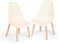 B. Spaces B. Chairs 2pc Ivory 2-er Set Kindermöbel: Kinderstuhl Beine – Stabile, stylische Stühle in Cremeweiß und Holz für Kinder ab 3 Jahren PVC-frei, Kunststoff