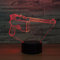 Jinson well 3D pistole gewehr Waffe gun led Lampe optische Illusion Nachtlicht, 7 Farbwechsel Tisch Schreibtisch Dekoration Lampen mit Acryl ABS Base USB Spielzeug