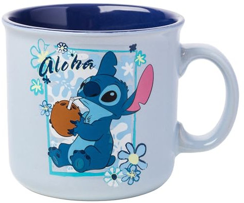 Silver Buffalo Ceramic Mug Taza para Beber, Aloha-Marco de Coco