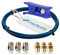 Sovol Capricorn PTFE Schlauch Blau schlauch 2 Meter mit 3 Stück PC4-M6 Pneumatik-anschlussstücke und 3 Stück PC4-M10 Verbinder für 3D-Drucker 1,75 mm Filament