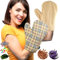 Set 2 Fäustlinge: Arthrose Handschuhe für Mikrowelle - (Eine Größe) - Handwärmer Körnerkissen für Karpaltunnelsyndrom, Rheuma und Arthritis - 100% Baumwolle und Lavendelduft (Oxford)