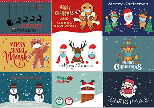 Weihnachtspostkarten lustig Set witzige Weihnachtskarten Weihnachten humor origininell besonders 30 Stück Postkarten karten ausgefallen wichteln
