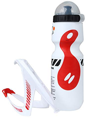 luckiner Porte-bidon en fibre de carbone texturé pour vélo Blanc