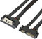 GELRHONR Cable de extensión Sata de 22 pines 7+15 Sata macho a hembra Cable de extensión de datos y alimentación con pestillo de bloqueo, para HDD, SSD, unidades ópticas (6 Gbps/s) -19in
