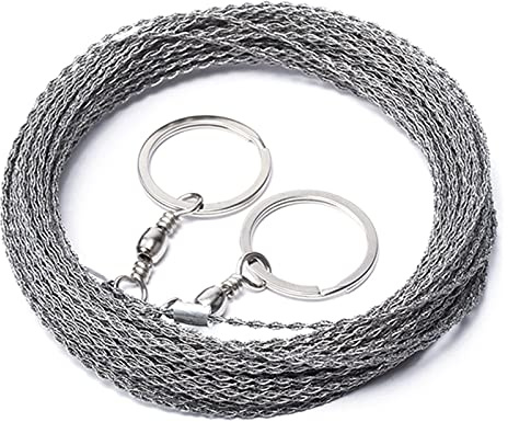 Handgezeichnete Seilsäge im Freien 304 Edelstahldrahtsäge Camping Holzbearbeitung super feiner Handsägedraht DUO ER (Blade Length : 10m)