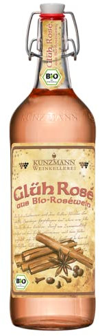 Kunzmann Bio Glüh Rosé Glühwein (1 x 1,0l) Flasche - ein fruchtig heißer Genuß für die Winterzeit!