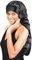 BONNET QUEEN Silk Bonnet for Sleeping Long Hair & Braids Extensions Hair, Satin Long Bonnet for Women, Adjustable Silk Scarf Night Cap with Tie Band, Black