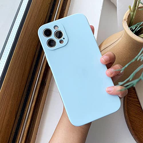 Handy Lux® Schutz Hülle Etui Silikon TPU Color Case Cover Design Motiv für Apple iPhone 11 - Hellblau