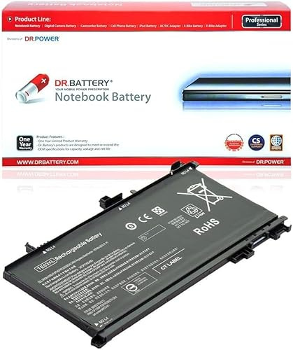 DR. BATTERY TE03XL TPN-Q173 Battery Compatible with HP Omen 15-ax000 15-bc000 15-bc400 15-ax018tx 15-ax030tx 15-bc006na 15-bc408tx 849570-541 849910-850 HSTNN-UB7A [11.55V / 41.9Wh]