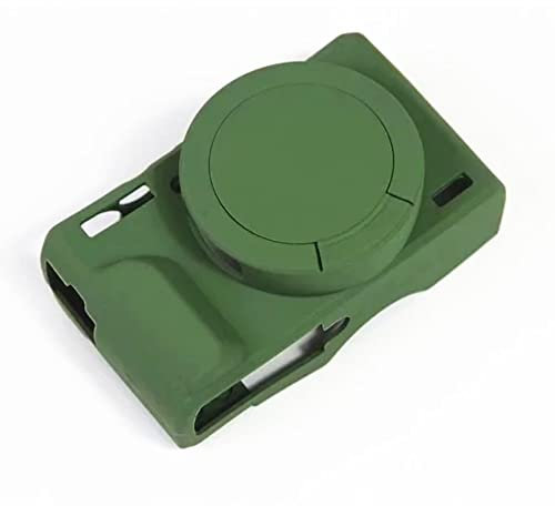 Kameratasche Tasche Weich Silikon Grün Stoßfest Armor Skin Body Cover Schutz für Canon PowerShot G5X Mark II Digitalkamera