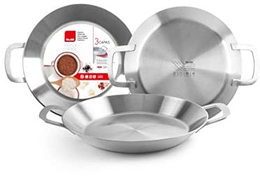 IBILI 652138 Paellera tricapa inox-alu 38 CM