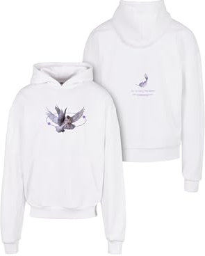 Mister Tee Herren Kapuzenpullover Vive La Liberte Oversize Hoody White S