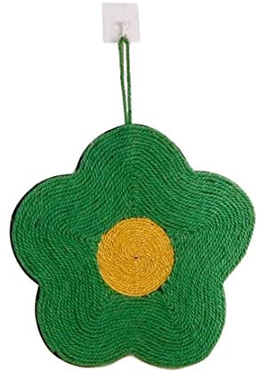Rascadores para Gatos TGPL Padres de rascado de gato Cordera de sisal Cat Toard de rasguño Flower Flower Scratcher Pared Monte Scratchers (Color: Verde, Tamaño: 40 * 40 cm) Afilador de uñas para Masco