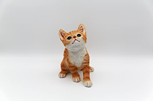 DecoTrend GmbH Dekofigur Kleine Katze sitzend hell 18x13x17cm