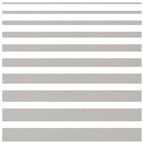 Baguettes en carton de 1,2 mm - Longueur : 100 cm - Largeur : 1 à 10 cm - Lot de 25 - Largeur : 4 cm