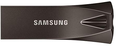 Samsung BAR Plus USB-Stick Typ-A, 512 GB, 400 MB/s Lesen, 110 MB/s Schreiben, Widerstandsfähiger USB 3.2 Speicherstick mit Schlüsselring, Titan Gray, MUF-512BE4/APC