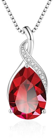 Cangall Halskette Damen Silber, 925 Sterling Silber Kette Halsschmuck mit Cubic Zirkonia, 45 + 5cm Silberkette mit Wassertropfen Anhänger, Liebesgeschenk für Frau zum Geburtstag Muttertag Jahrestag
