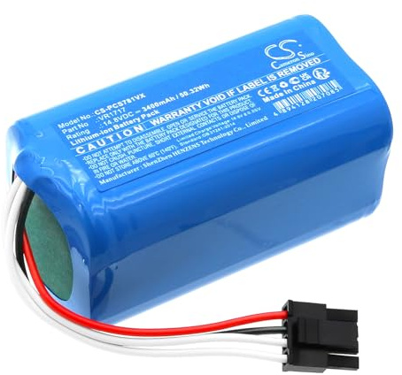 TCTK Akku 3400mAh Kompatibel mit [ROVUS] BL500, BL500N, BL517, für [Proscenic] Cocoa Smart 780T, Cocoa Smart 790T, Kaka 760, Summer P1s, Summer P2s, P3, VR1717, für [Suzuka] Kaka P2, für [Airrobo]