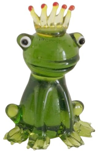 HEMOTON 3 Pezzi ornamenti di rana minuscole divertente statua di rana scultura di figurine di rana di rana statua di rana da tavolo Bicchiere Green