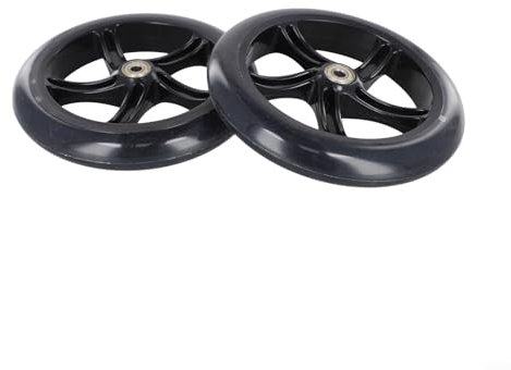 Hochleistungs-Räder für Roller, 2 Stück, für leichtgängige Trolley- und Rollschuh-Nutzung (180 mm x 30 mm lichtdurchlässig)