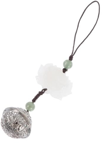 Mikinona Handykettenverzierungen Hängende Glockenverzierung Universelle Handykette Telefon Hängende Glocke Telefon Hanging Decor Glocke Handykette Telefon- -kette Handy Hängt Weiß Acryl