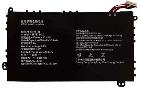 Batterie d'ordinateur Portable 4000 mAh A587578-2S Compatible avec Les netbooks Dreamer Leobook 13/13,3 Pouces Axioo Mybook 14F NBAX21L 587578-2S, Haute capacité et Endurance