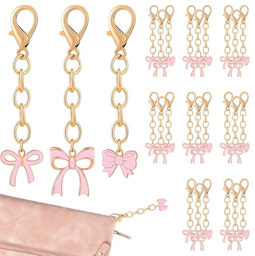 Lot de 30 porte-clés en forme de nœud, jolis cadeaux pour femmes, porte-monnaie, porte-monnaie, cadeaux pour amies, ne s'abîment pas facilement, adaptés aux fêtes d'anniversaire
