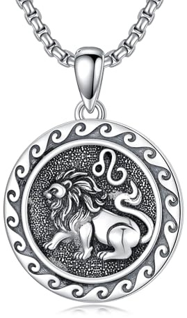 enjoylifecreative 12 Zodiac Sign Necklaces 925 Sterling Silver Constellations Pendant Chain Horoscope Astrology Jewellery Gifts for Men Women