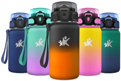 Borraccia Termica 500ml, a Prova di Perdite, Bottiglia Termica con Cannuccia, Riutilizzabile, senza BPA, per Campeggio, Scuola, Ufficio