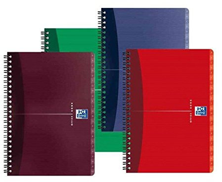 Oxford Adressbuch, A4, liniert, 180 Seiten, 90 g, zufällig
