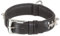 Nobby Leder Halsband DELGADO, schwarz 45 cm (38-43 cm), 30 mm, 1 Stück