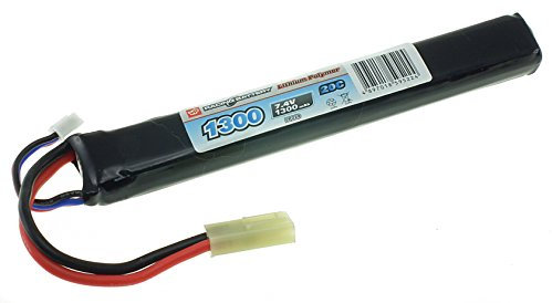 7.4v Airsoft LiPO Batteries (1300mAh 20C Stick 136mm)