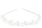 Rhinestone Haarschmuck Hochzeit - Silberner Haarreif Mit Strass Und Perlen Ideal FüR Hochzeiten Und Partys GrößE