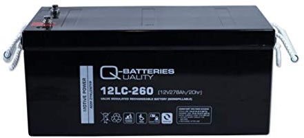 Q-Batteries 12LC-260 / 12V - 278Ah Blei Akku Zyklentyp AGM - Deep Cycle VRLA