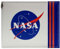 NASA Raumfahrtagentur Patch Astronaut Raumfahrtanzug Geldbörse/Geldbeutel Bi-Fold ID & Kartenhalter, Weiß
