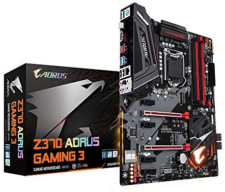 Gigabyte Z370 AORUS Gaming 3 LGA 1151 ATX Scheda Madre RGB Fusion, Dual M.2, 120dB SNR ALC1220, Killer Gaming LAN, DDR4-SDRAM, DIMM, 2133, 4000 MHz, Dual, 64 GB