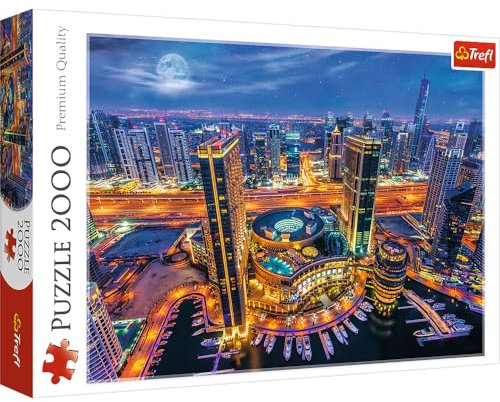 Trefl, Puzzle, Doha, Katar, 2000 Teile, Premium Quality, für Erwachsene und Kinder ab 12 Jahren, Urbane Farben