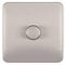 Schneider Electric Lisse Screwless Deco - Single Universal 2 Way Dimmer Light Switch, 400W/VA, GGBL6012CSSS, Stainless Steel
