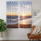 YISUMEI - Vorhang Blcikdicht - Strand Meer Sonnenuntergang - 160 x 110 cm 2er Set Gardinen mit Ösen für Schlafzimmer Wohnzimmer