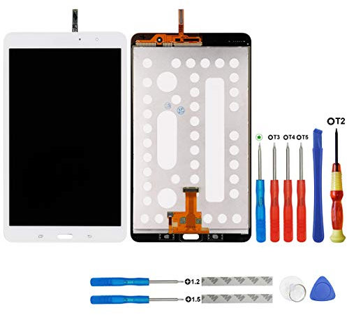 Swark Écran LCD compatible avec Samsung Galaxy Tab Pro T320 - Blanc - Écran tactile - Remplacement